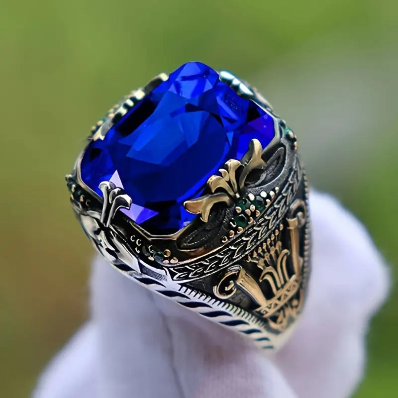Klara Saphira Ring | Blandet Guld