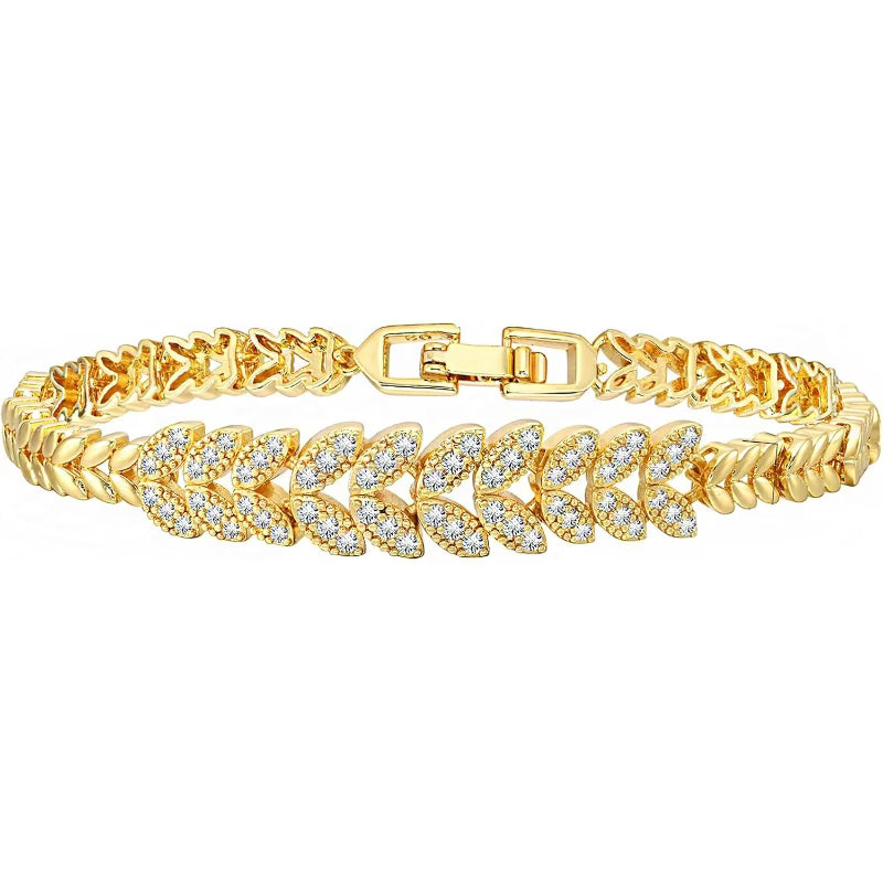 Everleaf Tennisarmbånd | Guld