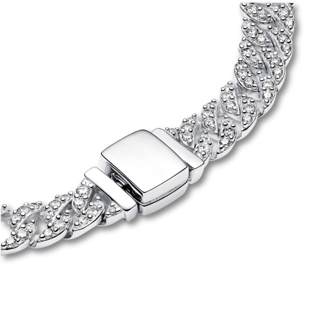 Pave Cuban Armbånd | Guld