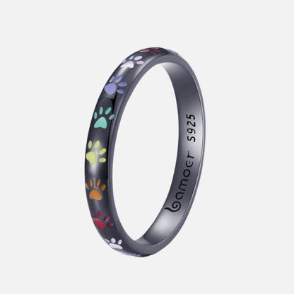 Ring i sterlingsølv med potedesign