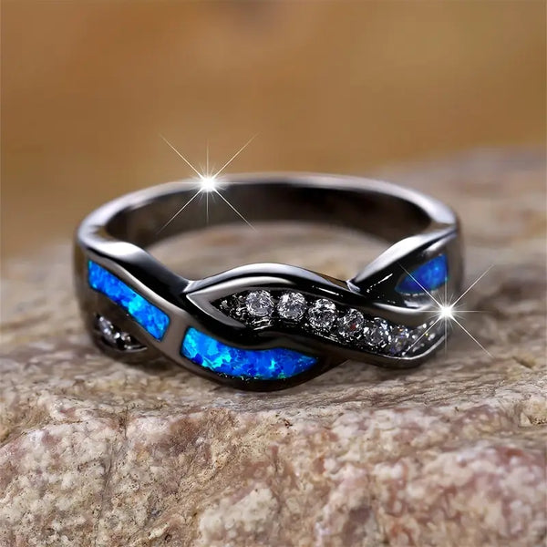 Thessia Lunebray Ring | Hvidguld