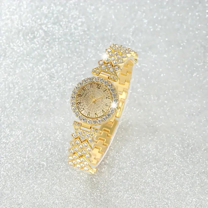 Luxe Radiance Guldur & Armbåndssæt | Guld