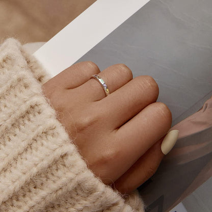 Ring i sterlingsølv med potedesign
