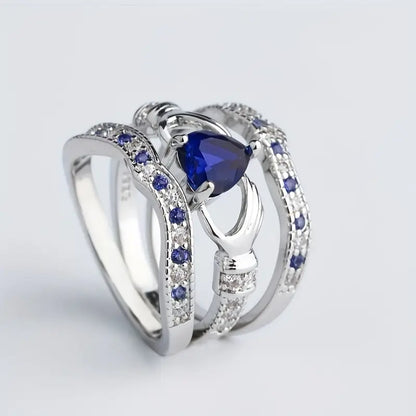 Eternal Lux Azura Ringsæt | Hvidguld