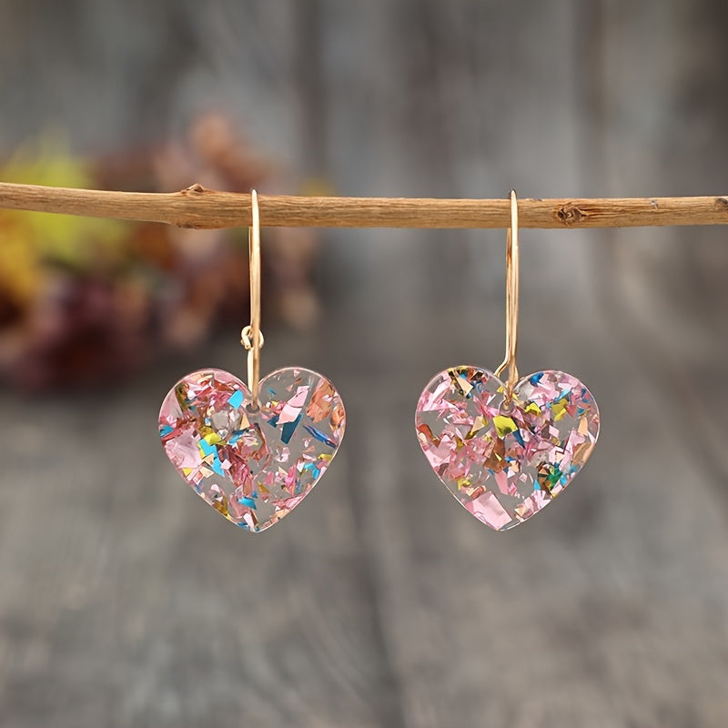 Sugarplum Hjerte Dråbeøreringe | Guld