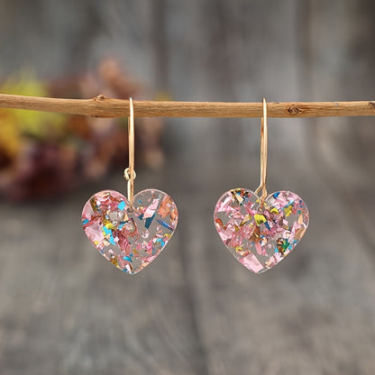 Sugarplum Hjerte Dråbeøreringe | Guld
