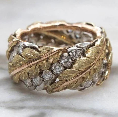 Vintage Ring i Guld med Diamant