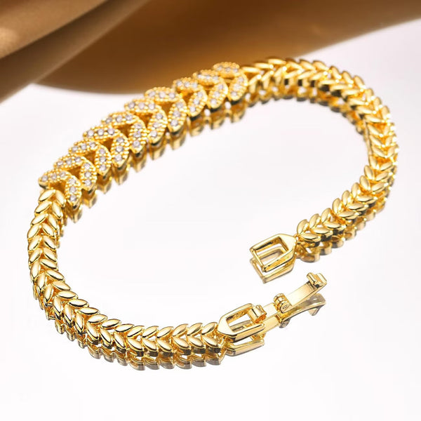 Everleaf Tennisarmbånd | Guld