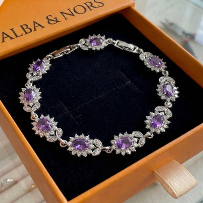Iridessa Violetthorn Armbånd | Hvidguld