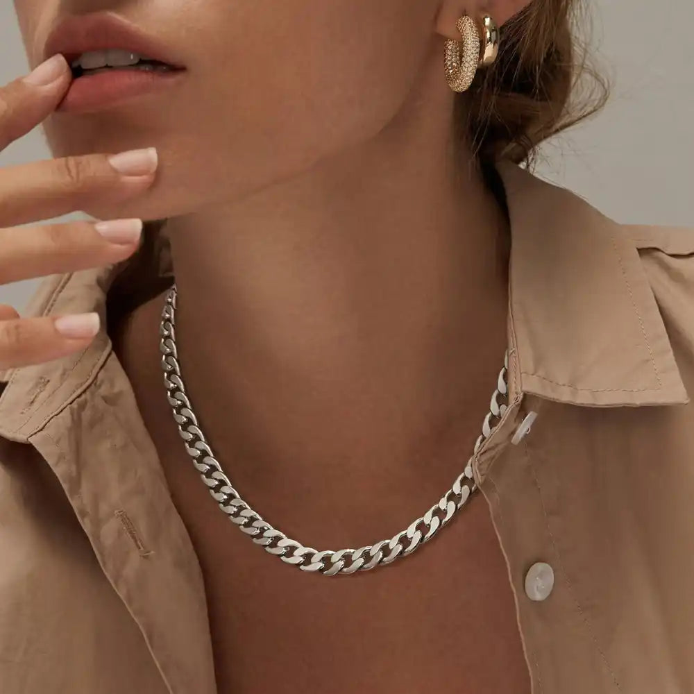 Chunky Cuban Link Halskæde | Guld