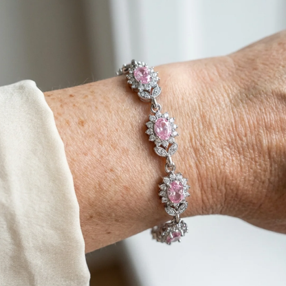 Iridessa Pinkthorn Armbånd | Hvidguld
