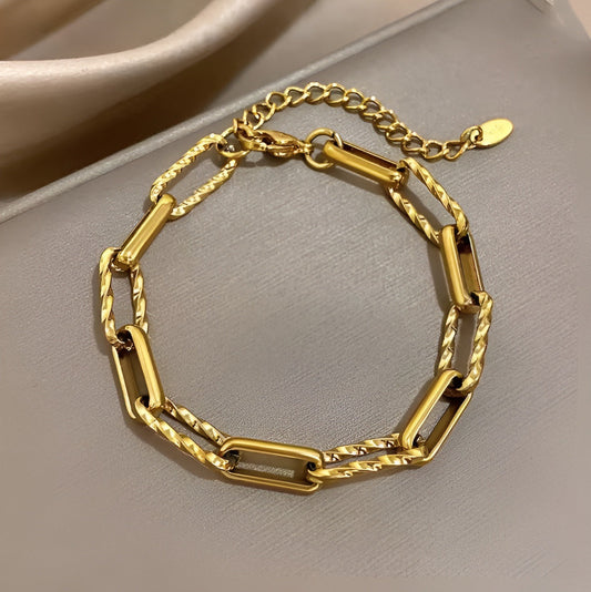 Chunky Link Lorielle Armbånd | Guld