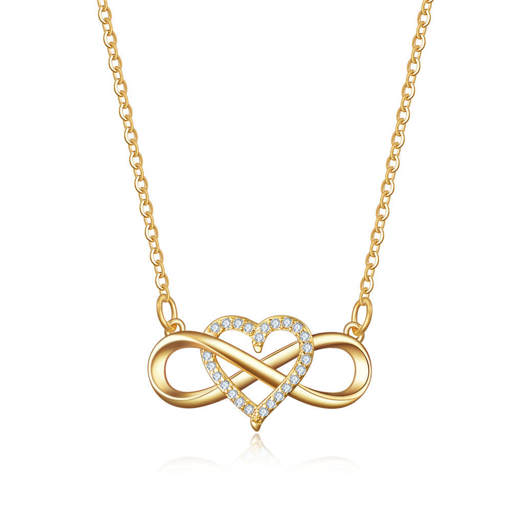 Love Knot Infinity Halskæde | Guld