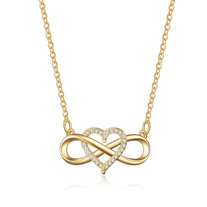 Love Knot Infinity Halskæde | Guld