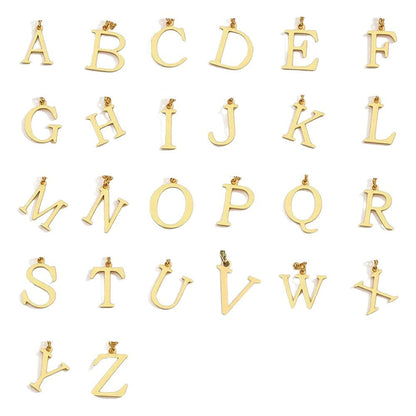 Flerrækket Initial Halskæde | Guld