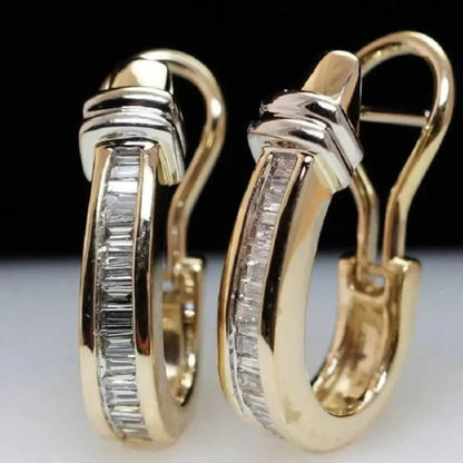 Vintage Krystal Kreoler | Guld