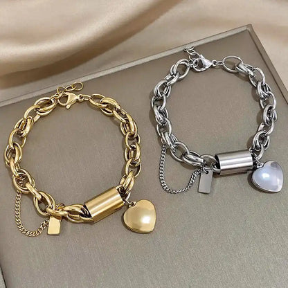 Heartened Chunky Armbånd | Guld