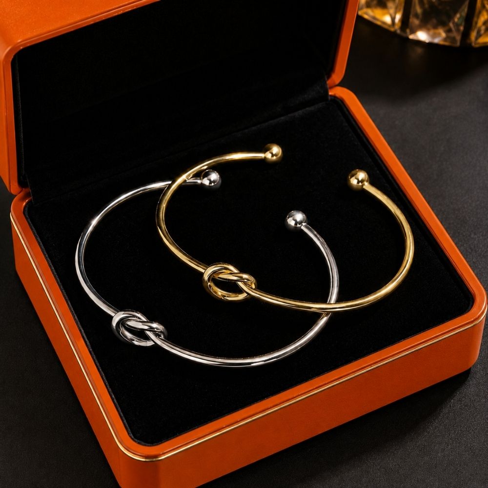 Golden Knot Justerbart Armbånd