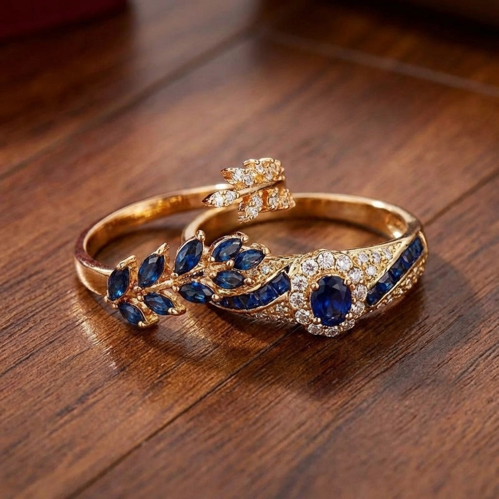 Avelisse Moraziel ringsæt | Guld