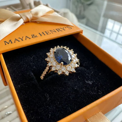 Vionne Saphirae Ring | Guld