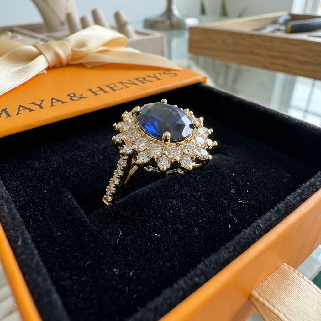 Vionne Saphirae Ring | Guld