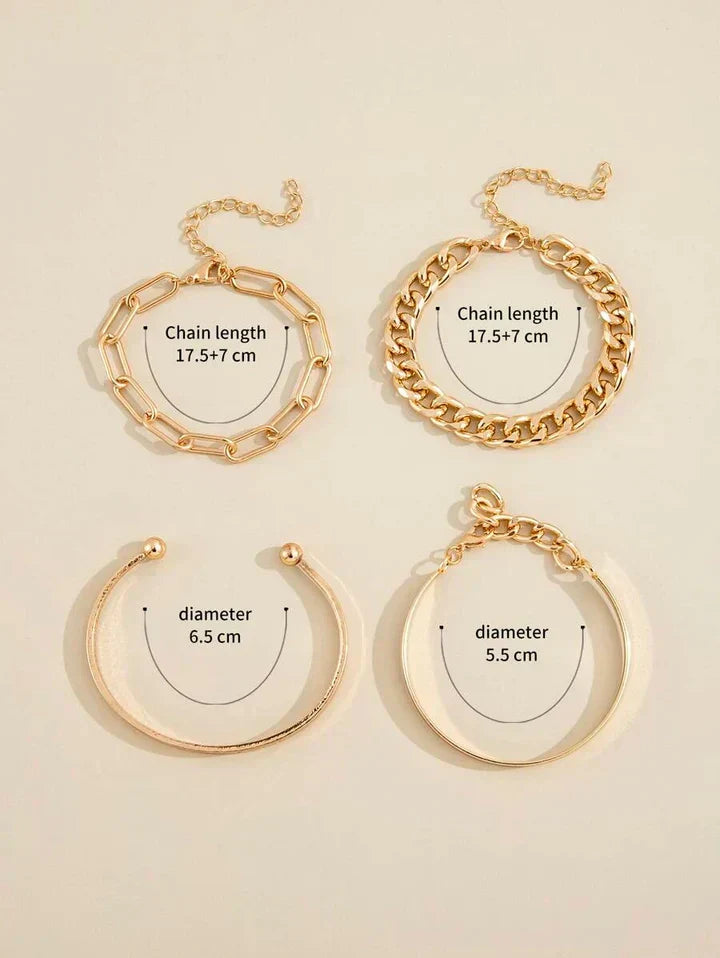 Elan Mercer Armbåndssæt | Guld